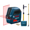 Krížový laser - BOSCH GLL 2-10 LASEROVÁ ÚROVEŇ + STĹPEC 360cm (Krížový laser - BOSCH GLL 2-10 LASEROVÁ ÚROVEŇ + STĹPEC 360cm)