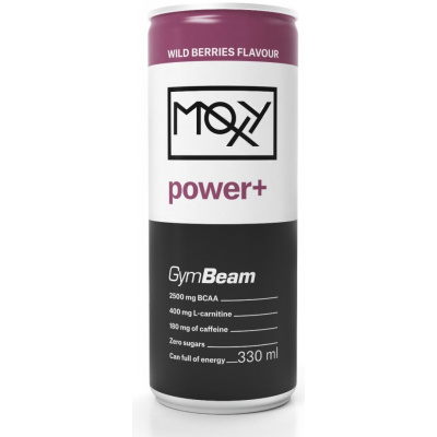GYM BEAM GymBeam Moxy Power+ Energy Drink 330 ml Príchuť: strawberry lemonade