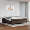 vidaXL Posteľný rám hnedý 160x200 cm umelá koža - Hnedá - 165616-99980