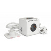 Predlžovací kábel Cubenest Powercube Extended USB PD 20W, A + C, 4x zásuvka, 1,5 m, biela / šedá - Schuko (6974699971290)