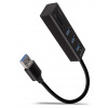 AXAGON hub USB-A / HMA-CR3A / USB 3.2 Gen1 / 3x USB-A / MicroSD/SD / kovové tělo / 0,2m HMA-CR3A