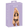 Kissable Strappy Lace Bra Set Black