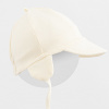 Detská bavlnená čiapka so šiltom New Baby Casually dressed cream - 80/86