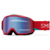 Detské lyžiarske okuliare Smith Daredevil - Crimson A-Maze-Zing/Blue Sensor Mirror Antifog uni