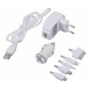 07681 07681 Nabíječka telefonu 230/12V 2,1A (Iphone 4-8, miniUSB, microUSB, USB-C)