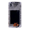 LG G3 D855 biely OEM LCD displej s dotykovou obrazovkou a rámom, predný panel