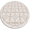 Okrúhly vinylový koberec Okrúhly vinylový koberec geometrický kruh dww-w0007154