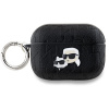 Karl Lagerfeld PU Embossed Karl and Choupette Heads Puzdro na AirPods Pro 2 Black KLAP2PGKCPK