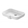 Duravit Soleil by Starck Umývadlo, 49x35 cm, zápustné, s prepadom, bez otvoru na batériu, WonderGliss, biela 03974900601
