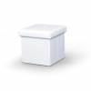 Kondela Taburetka s úložným priestorom Tela New - biela