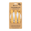 PETITEMARS PETITE&MARS Set 3 ks silikónových tréningových lyžičiek Take&Match Intense Ochre 6m+