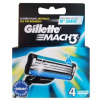 Gillette Mach3 - náhradná hlavica 4 ks