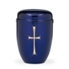 Kovová urna Faith Modrá - Kříž II