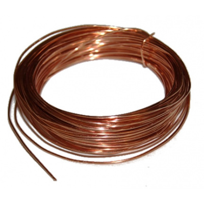 Kabel elektricky - Medený drôt 0,8 mm priemer 10 metrov (Kabel elektricky - Medený drôt 0,8 mm priemer 10 metrov)