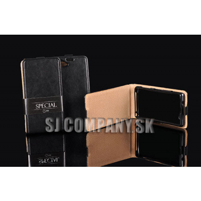 Kožený obal LG L90 (D405N) – Flip Special – čierna