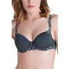 Grafitová podprsenka Andora 131343 - Simone perál 70C petrolejová