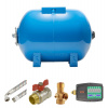 Vodárenský set 50L AQUA OLA ležatý s IBO PRESS SX - tlaková nádoba je s vakom - áno - oceľ - PS (pracovný) 10 bar ; Max. (maximálny) 15 bar - 50 - 25mm - 1