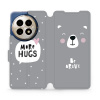 Flipové pouzdro Mobiwear - OnePlus 13 - MH06P Be brave - more hugs (Knížkové flip pouzdro, obal, kryt na mobil OnePlus 13 - MH06P Be brave - more hugs, materiál Umělá kůže + TPU - ochrana 360°, stoján
