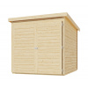 Drevená garáž KARIBU FAHRRADGARAGE (38647) natur LG3039 - m - ks - m2 - ks - ks - m2 - 16mm - m2 - ks - 1ks - nie - kg/m2 - o - pultová (plochá) - nie - dvojkrídlové na pántoch - 19mm - KARIBU HOLZTEC