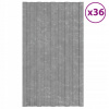 Strešné panely, 36 ks, galvanizovaná oceľ, striebro