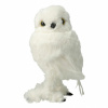 Dekoratívna sova 24 cm figúrka biela realistická zimná vianočná ozdoba
