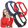 Sada 3x remienok pre Xiaomi Smart Mi Band 9 Active smartwatch náramok rámček