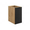 CMD Skrinka do kúpeľne OCEAN BLACK 81-30-1D, Dub olejovovaný/čierna