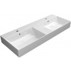 GSI KUBE X keramické dvojumývadlo 120x47 cm, biela ExtraGlasse 9425111