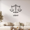 drevo zivota Drevená samolepka na stenu znamenia VÁHY Farebný vzor: Čierna, Rozmery (cm): 40x29