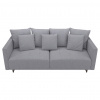 MID.YOU ROZKLADACIA POHOVKA, textil, sivá - Sedačky - 000682004201