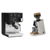 Rancilio Silvia BC PID, black + Eureka Mignon Single Dose, White & Oak