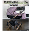 Detský kočík 3D Premium Adbor | Deluxe Baby Farba: 04 - Fialový
