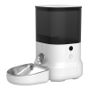 Automatické krmítko pre domáce zvieratá s kovovou miskou Dogness (biele) F11 stainless steel