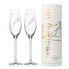 Svadobné poháre Celebration 210ml, dekor Srdce 100 Swarovski (2KS) TUBUS (3348)