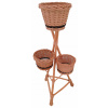 Stojan na kvety - Kvetinový Wicker stojan plnej wp -3 hrnca (Stojan na kvety - Kvetinový Wicker stojan plnej wp -3 hrnca)