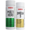 sada tablety Nutrend Multiherb caps 90 kapslí + Omega 3 60 kapslí