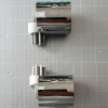HANSGROHE držiak na stenu a krytka pre nástennú sprchovú tyč Unica’S, chróm, 96191000