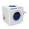 Zásuvka Cubenest Powercube Original USB PD 20W, A+C, 4x zásuvka, biela/modrá (6974699970811)