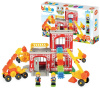 MOCHTOYS Ježko Pin Tehličky FIREFIGHTERS v kartóne 100 ks + 2 figúrky
