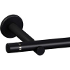 Súprava záclonovej tyče kovová s válcovým zakončením, čierna, pr. 19 mm, 160 cm