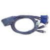 Aten 2-port KVM USB mini, 1,8 m kabely audio, CS-62U