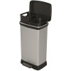 Curver DECO BIN DUO 23L+23L Odpadkový kôš 39 x 29 x 72 cm strieborný 08680-582