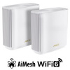 ASUS ZenWiFi XT9 2-pack Wireless AX7800 Tri-band Mesh WiFi 6 System, white 90IG0740-MO3B40