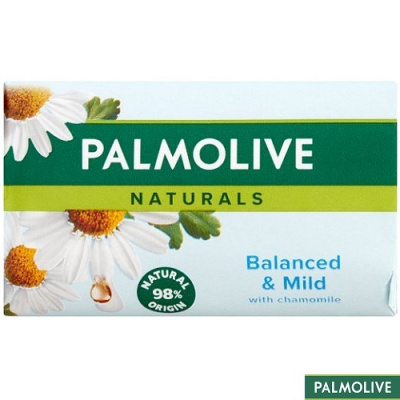 COLGATE-PALMOLIVE® PALMOLIVE NATURALS BALANCED & MILD Chamomile & Vitamín E toaletní mýdlo, 90 g