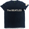 The Beatles tričko Logo & Apple Modrá M