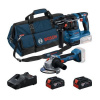 Bosch GBH 185-LI+GWS 18V-8 aku sada náradia 18V 2x 4Ah 0615V0003C