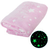 Verk Svietiaca deka Soft Dreams Stars ružová 150x180