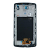LG G3 D855 čierny OEM LCD displej s dotykom a rámom, predný panel