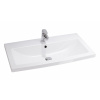 Cersanit COMO 80 Umývadlo nábytkové 80x45cm s prepadom, otvor pre bat, Biela K32-004-BOX K32-004-BOX