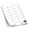 Etikety Orion 842283 2,5x5 cm biele, 23 kusov
